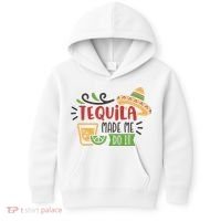 Tequila Made Me Do It Cinco De Mayo Kids Hoodie thumb 0