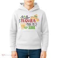 Tequila Made Me Do It Cinco De Mayo Kids Hoodie thumb 4