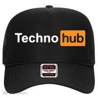 Techno Music Minimal Hard Clubbing Funny Festival Hub DJ Hat thumb 0
