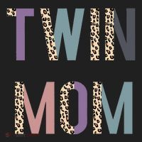 Twin Mom Mother's Day Twin Mom Leopard Women's Sweatshirt thumb 2