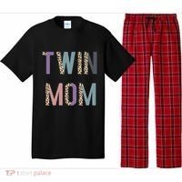 Twin Mom Mother's Day Twin Mom Leopard Pajama Set thumb 0