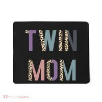 Twin Mom Mother's Day Twin Mom Leopard Mousepad thumb 0
