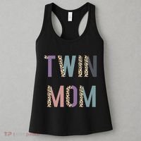 Twin Mom Mother's Day Twin Mom Leopard Women's Tank Top thumb 3