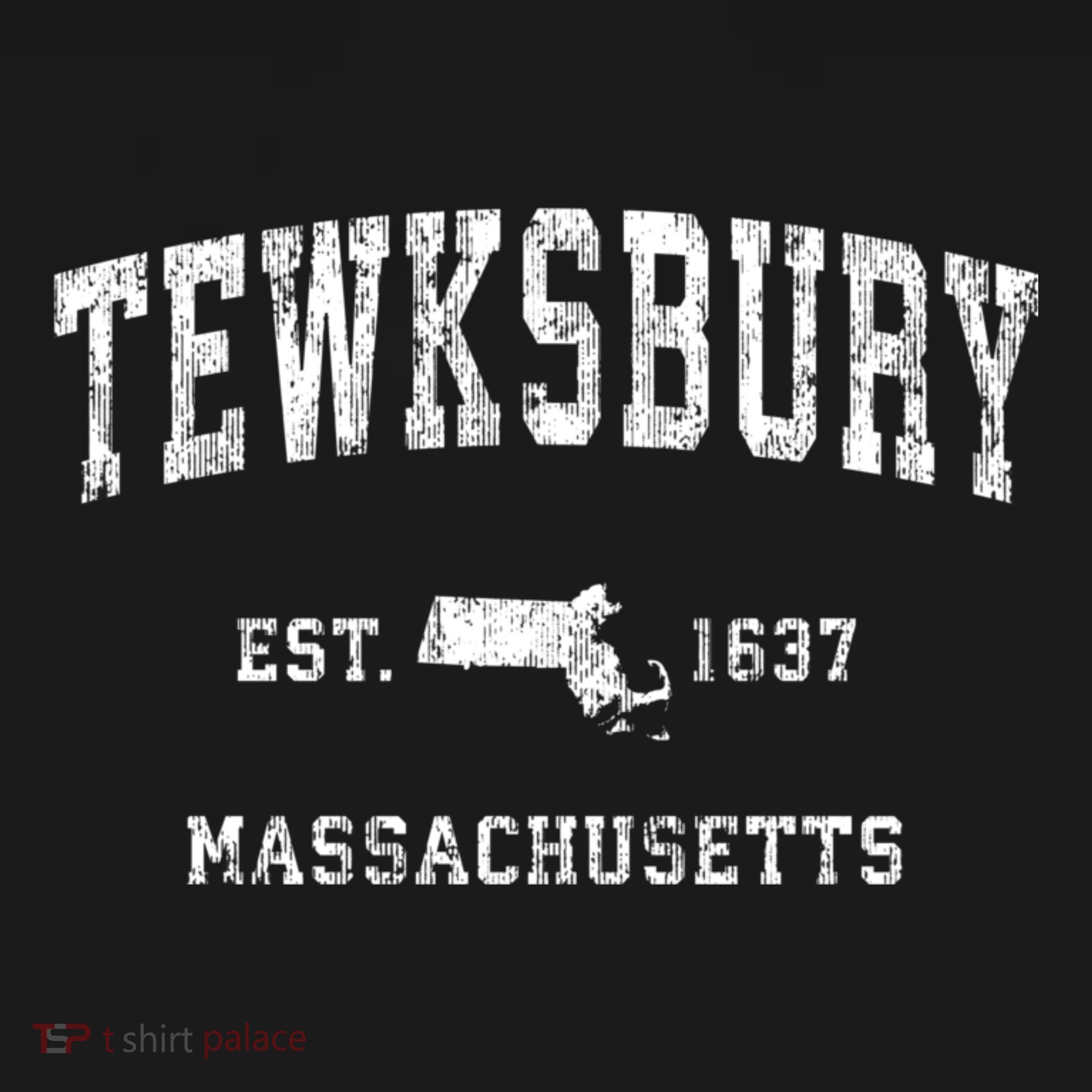 Tewksbury Massachusetts Ma Vintage Athletic Sports T-Shirt