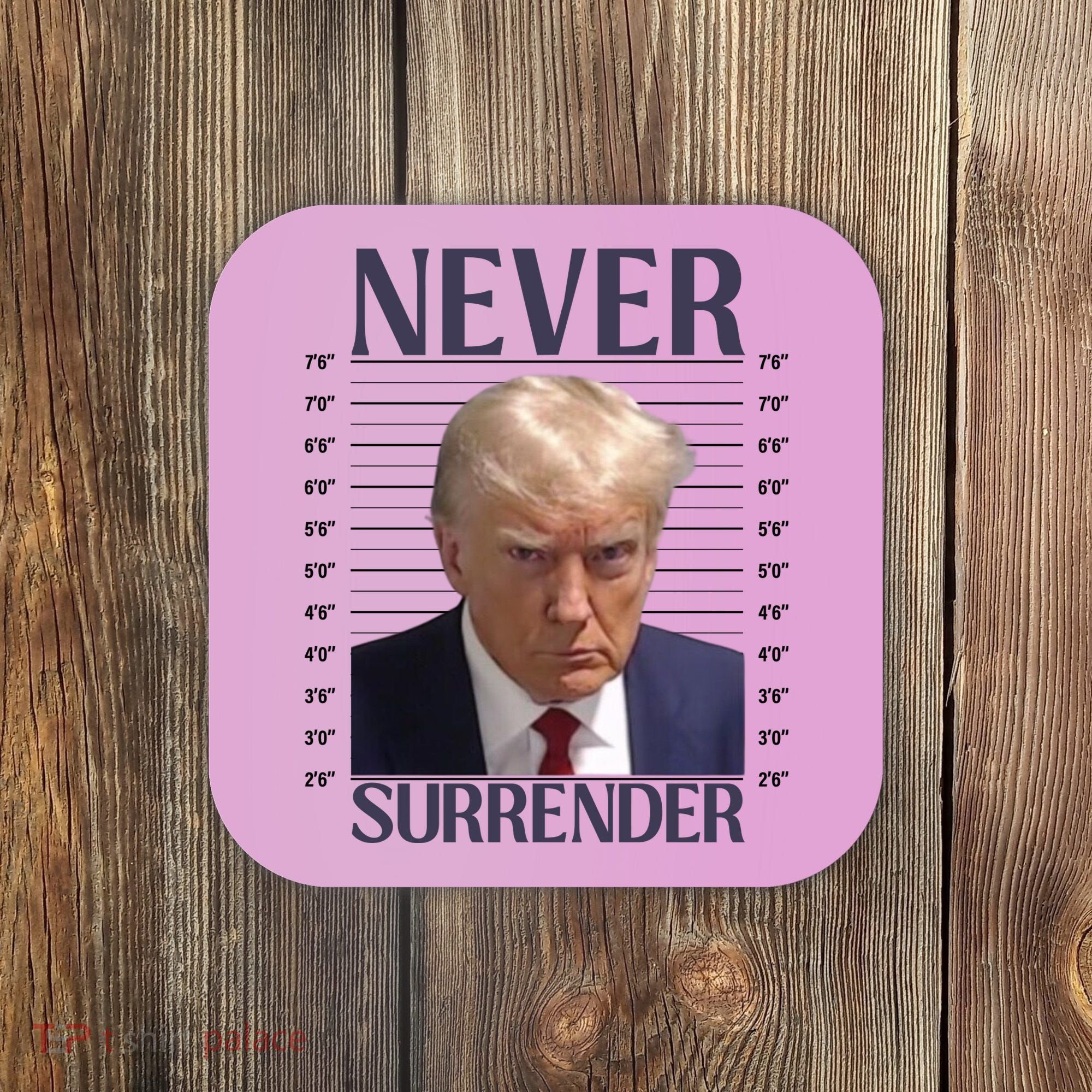 Trump Mugshot Meme Coaster