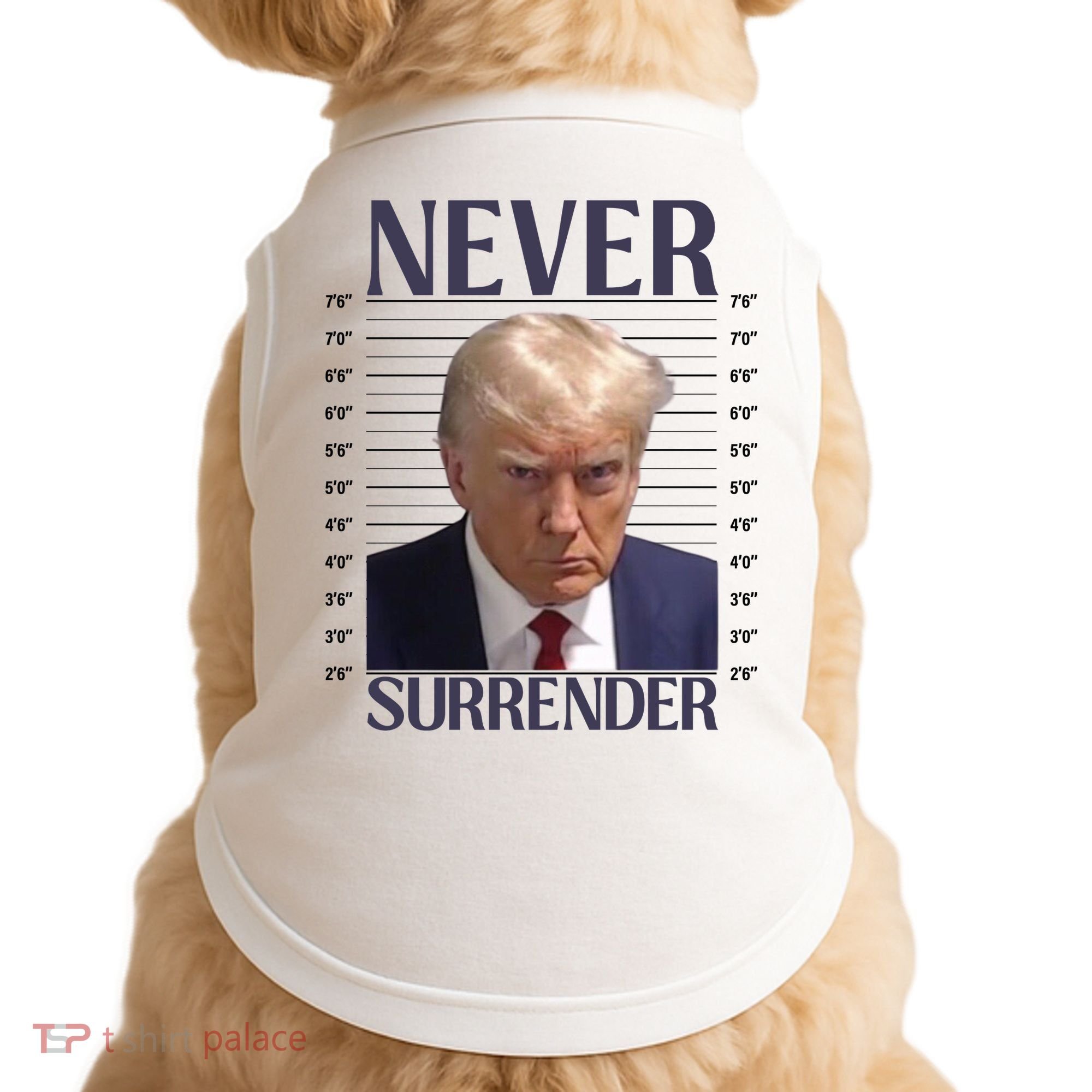 Trump Mugshot Meme Doggie Tank