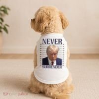 Trump Mugshot Meme Doggie Tank thumb 2