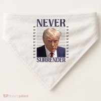 Trump Mugshot Meme USA-Made Doggie Bandana thumb 0