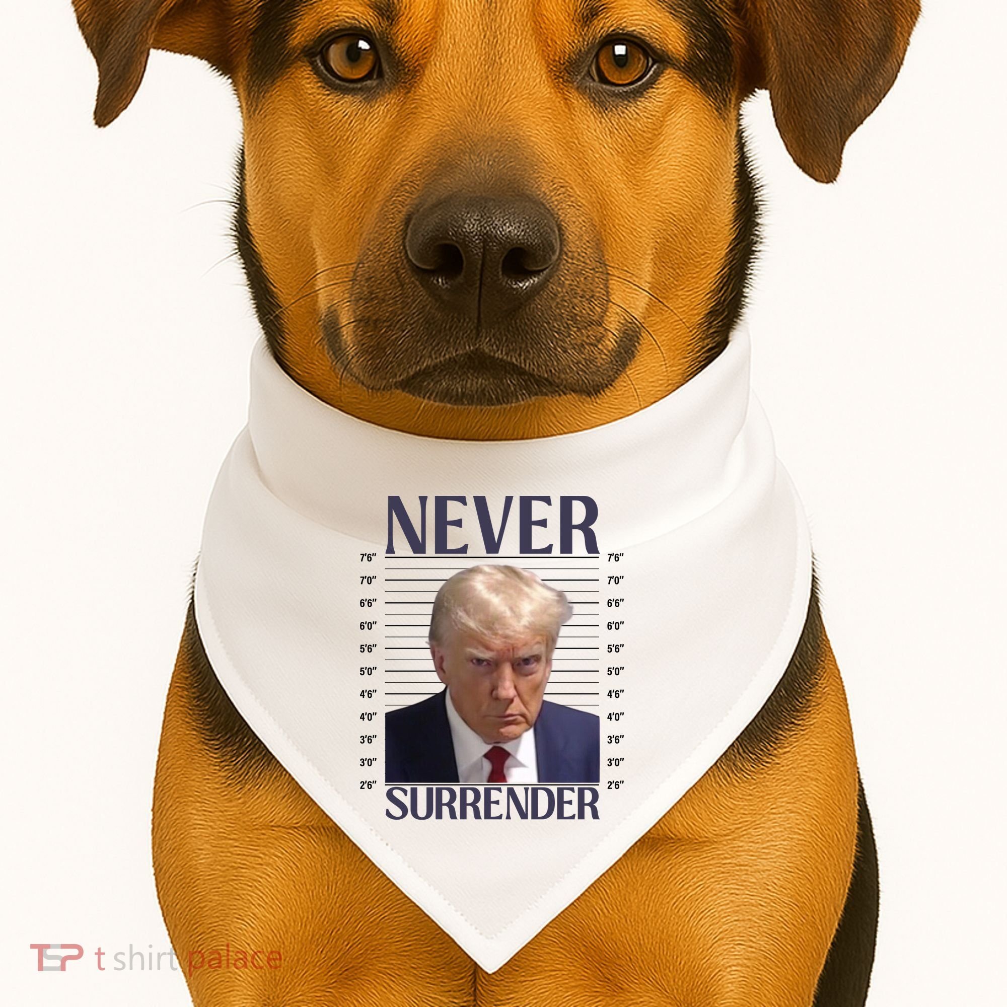 Trump Mugshot Meme USA-Made Doggie Bandana