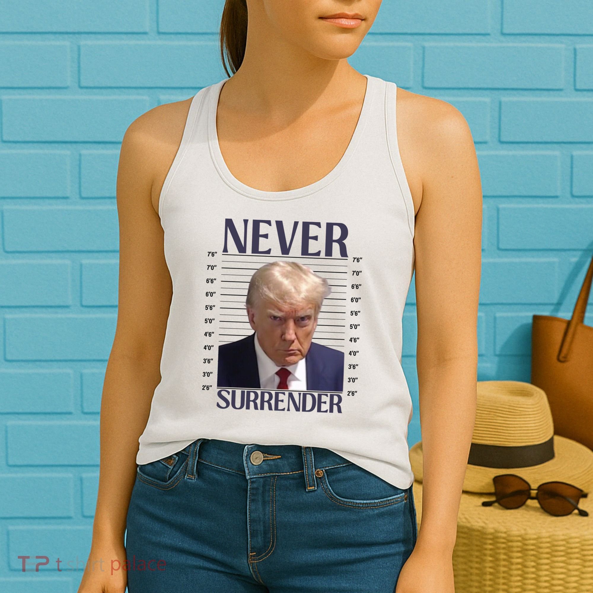 Trump Mugshot Meme Women's Tank Top