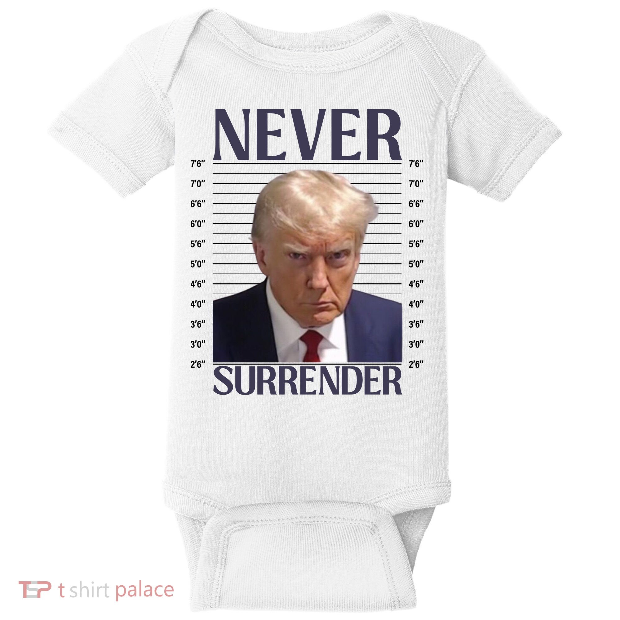 Trump Mugshot Meme Baby Bodysuit