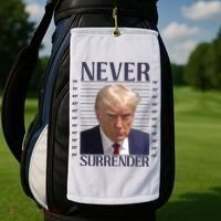 Trump Mugshot Meme Golf Towel thumb 2