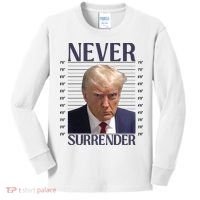 Trump Mugshot Meme Kids Long Sleeve Shirt thumb 0