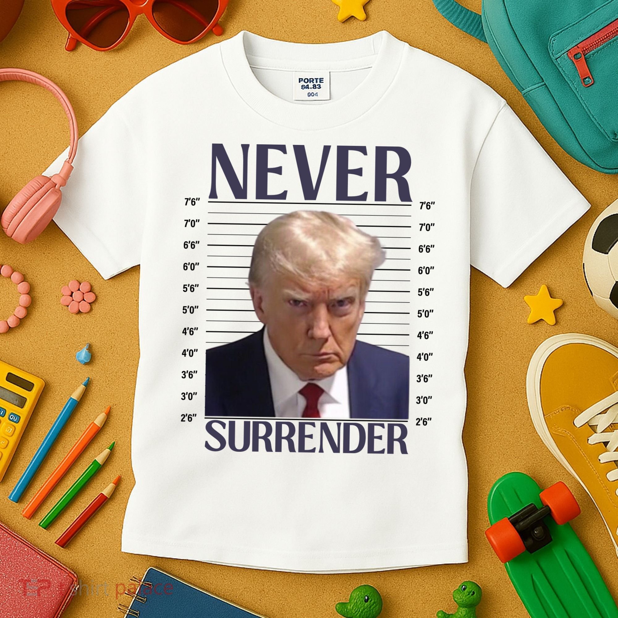 Trump Mugshot Meme Kids T-Shirt