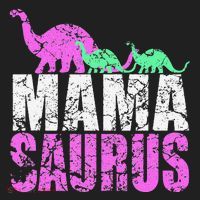 Twin Mom Mama Saurus Dinosaur Mother's Day Gift Women's Sweatshirt thumb 2