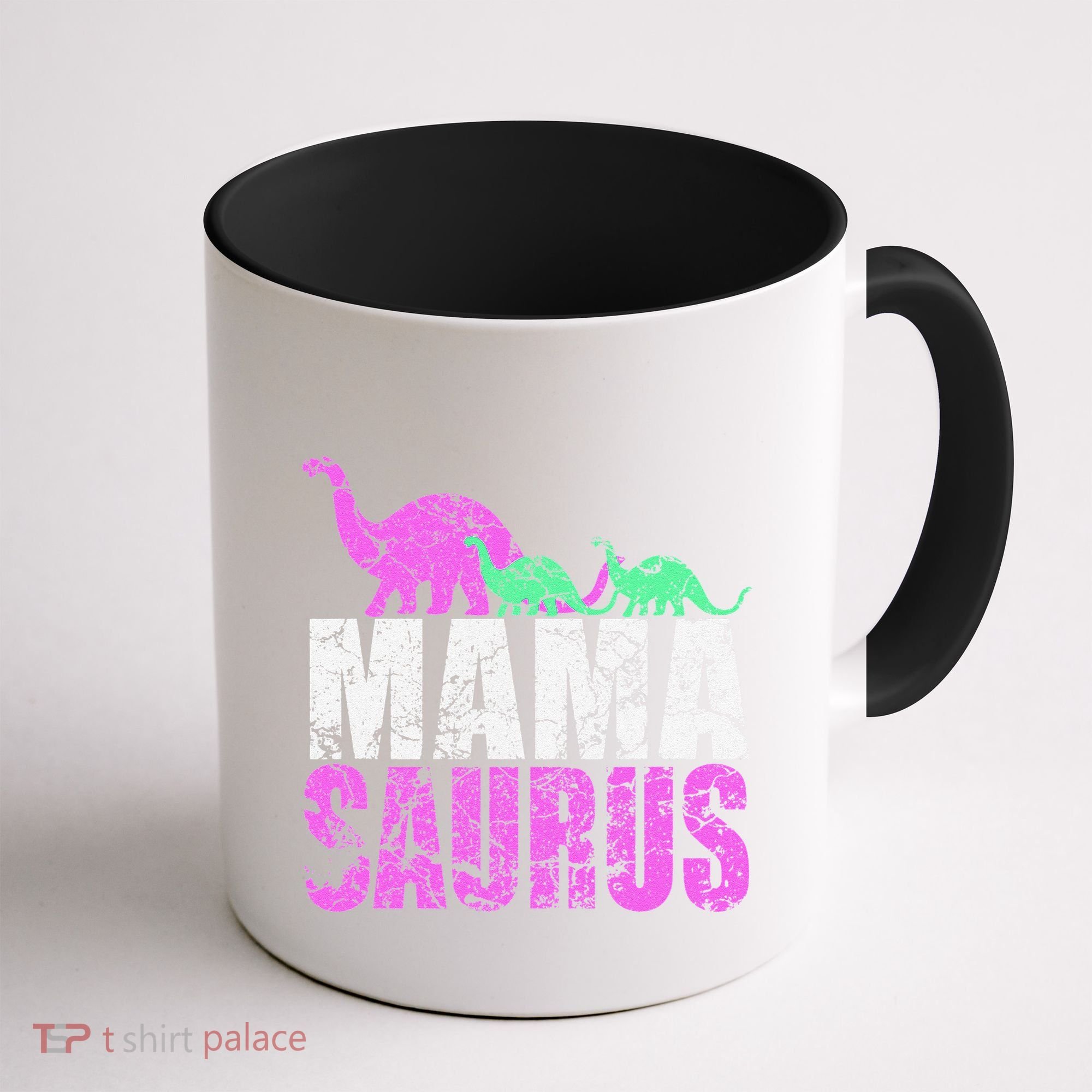 Twin Mom Mama Saurus Dinosaur Mother's Day Gift Coffee Mug