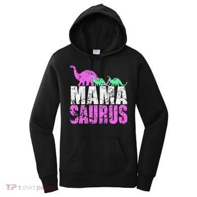 Twin Mom Mama Saurus Dinosaur Mother's Day Gift Women's Hoodie