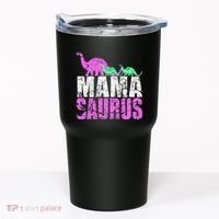 Twin Mom Mama Saurus Dinosaur Mother's Day Gift Tumbler thumb 0