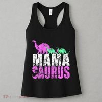 Twin Mom Mama Saurus Dinosaur Mother's Day Gift Women's Tank Top thumb 3