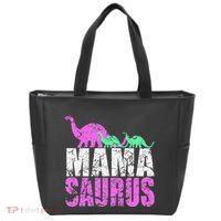 Twin Mom Mama Saurus Dinosaur Mother's Day Gift Tote Bag thumb 0