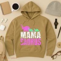 Twin Mom Mama Saurus Dinosaur Mother's Day Gift Hoodie thumb 3