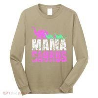 Twin Mom Mama Saurus Dinosaur Mother's Day Gift Long Sleeve Shirt thumb 0