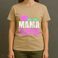 Twin Mom Mama Saurus Dinosaur Mother's Day Gift T-Shirt thumb 4
