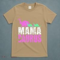 Twin Mom Mama Saurus Dinosaur Mother's Day Gift T-Shirt thumb 5
