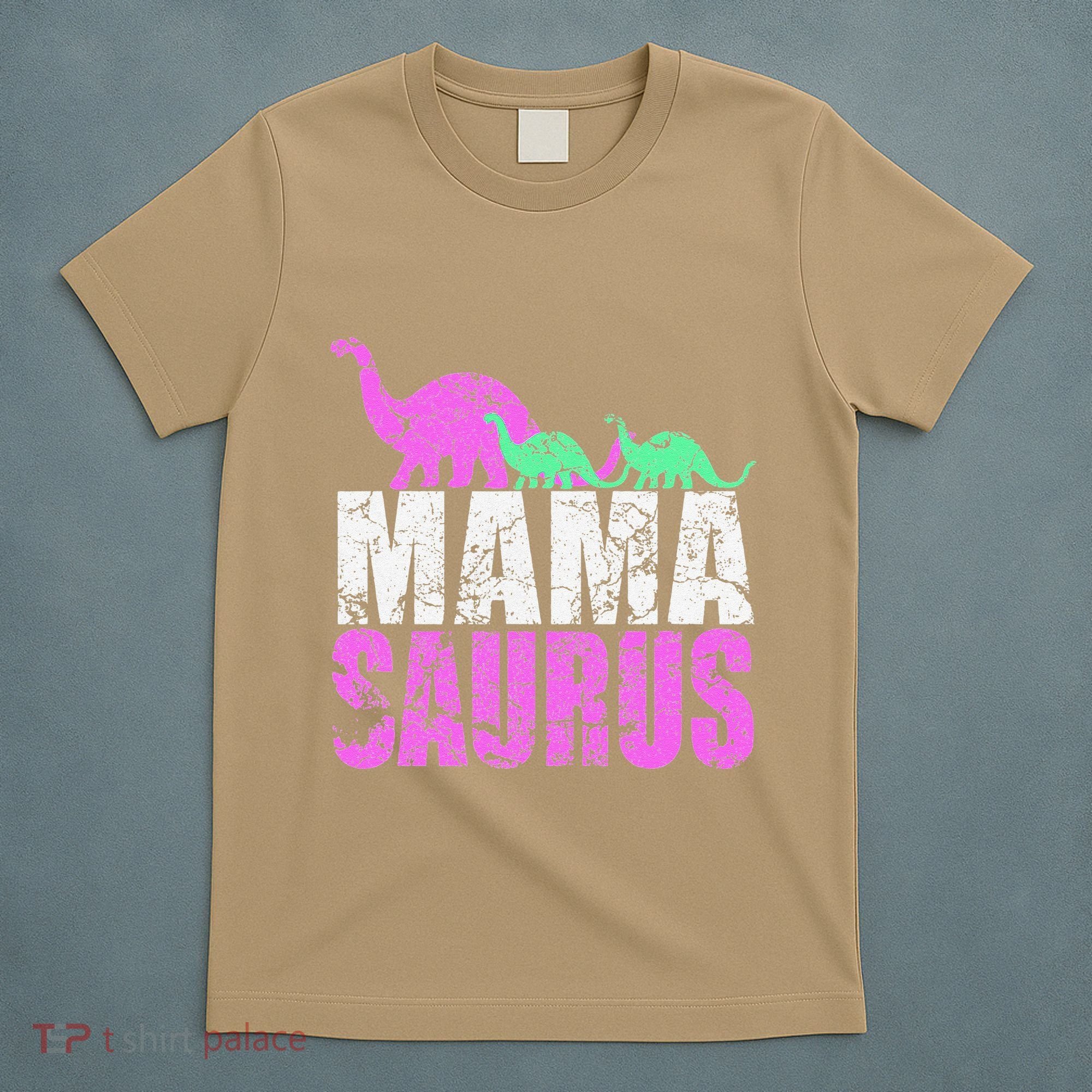 Twin Mom Mama Saurus Dinosaur Mother's Day Gift T-Shirt