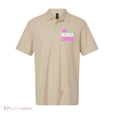 Twin Mom Mama Saurus Dinosaur Mother's Day Gift Polo