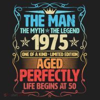 The Man Myth Legend 1975 Aged Perfectly 50th Birthday Beanie thumb 2