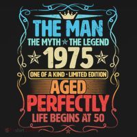 The Man Myth Legend 1975 Aged Perfectly 50th Birthday Women's Hoodie thumb 2
