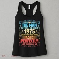 The Man Myth Legend 1975 Aged Perfectly 50th Birthday Women's Tank Top thumb 3