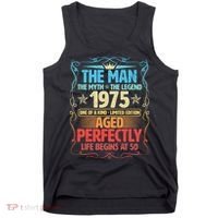 The Man Myth Legend 1975 Aged Perfectly 50th Birthday Tank Top thumb 0