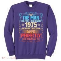 The Man Myth Legend 1975 Aged Perfectly 50th Birthday Sweatshirt thumb 0