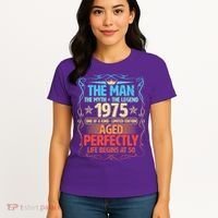 The Man Myth Legend 1975 Aged Perfectly 50th Birthday Women's T-Shirt thumb 4