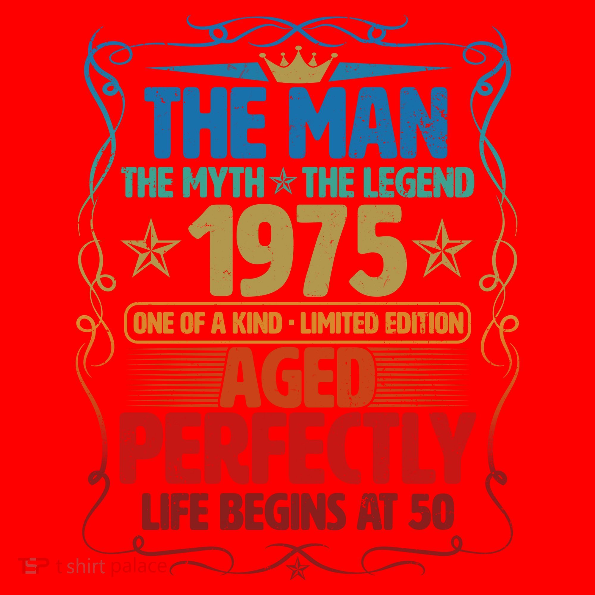 The Man Myth Legend 1975 Aged Perfectly 50th Birthday Santa Hat