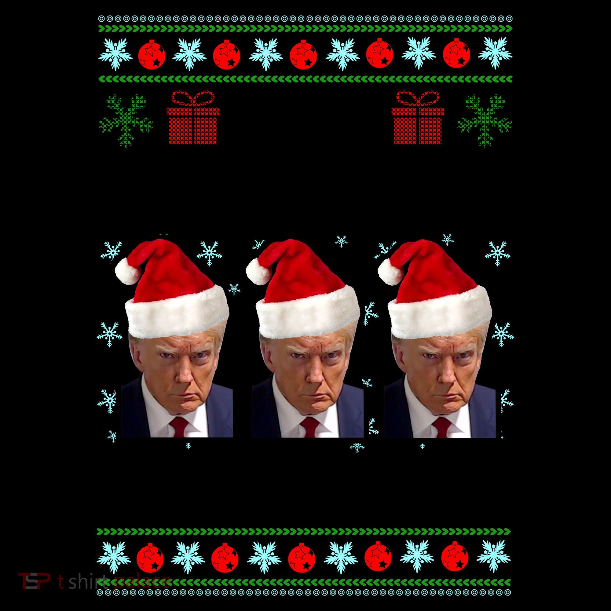 Trump Mugshot Make Christmas Great Again Funny Ugly Coffee Mug