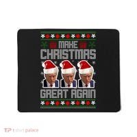 Trump Mugshot Make Christmas Great Again Funny Ugly Mousepad thumb 0