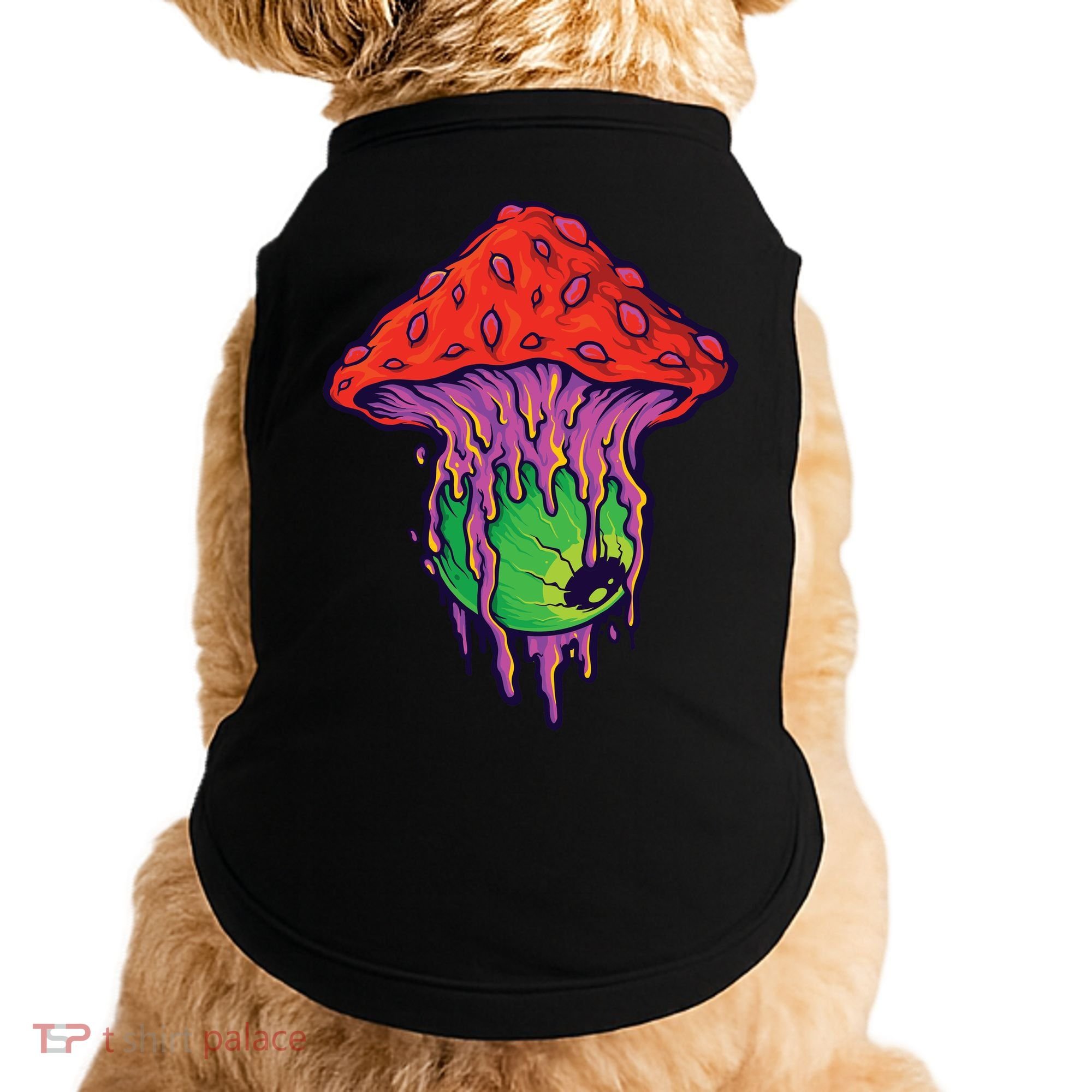 Trippy Melting Mushroom Doggie Tank