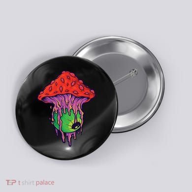 Trippy Melting Mushroom Button