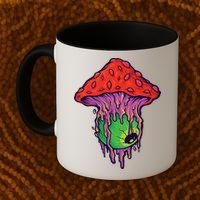Trippy Melting Mushroom Coffee Mug thumb 2