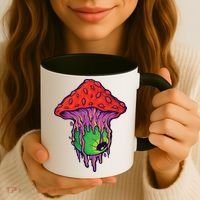 Trippy Melting Mushroom Coffee Mug thumb 3