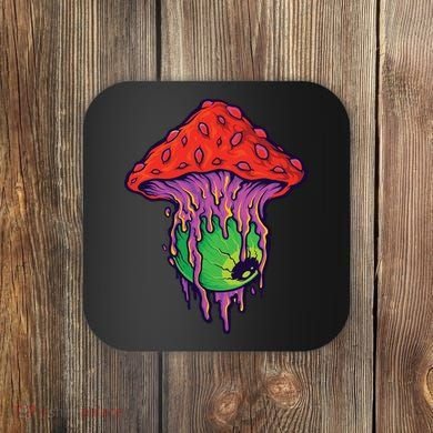 Trippy Melting Mushroom Coaster