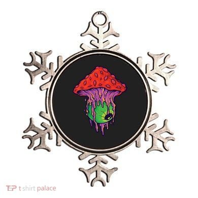 Trippy Melting Mushroom Ornament