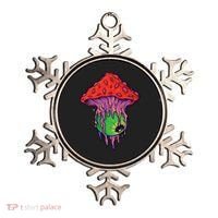Trippy Melting Mushroom Ornament thumb 0