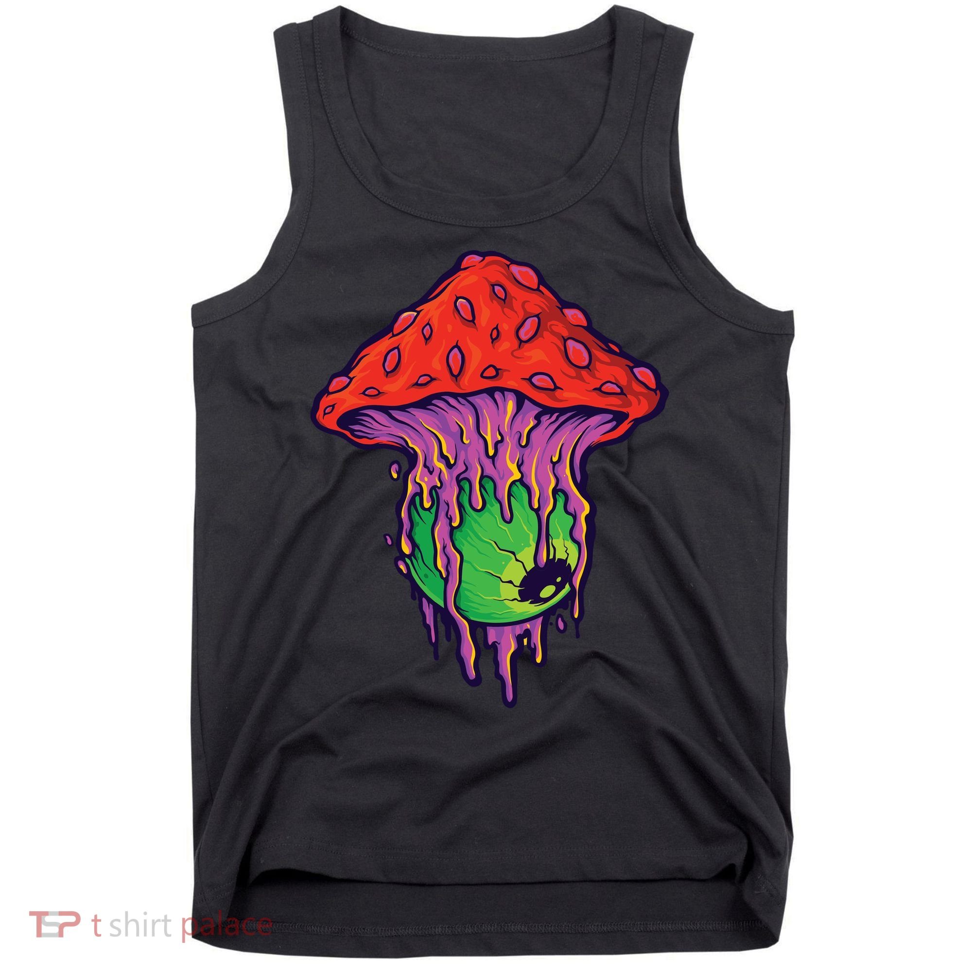 Trippy Melting Mushroom Tank Top