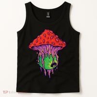 Trippy Melting Mushroom Tank Top thumb 2