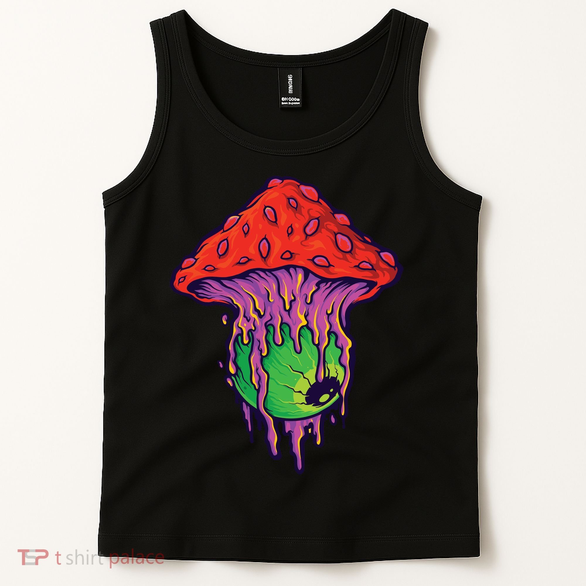 Trippy Melting Mushroom Tank Top