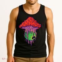 Trippy Melting Mushroom Tank Top thumb 3